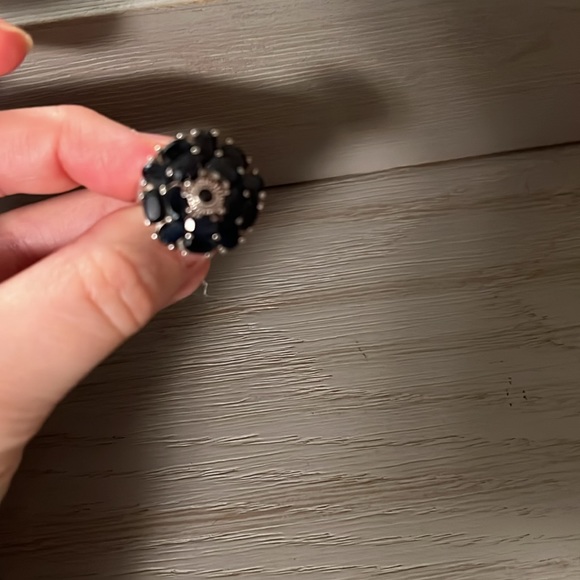 Sterling silver cluster ring - Picture 3 of 4